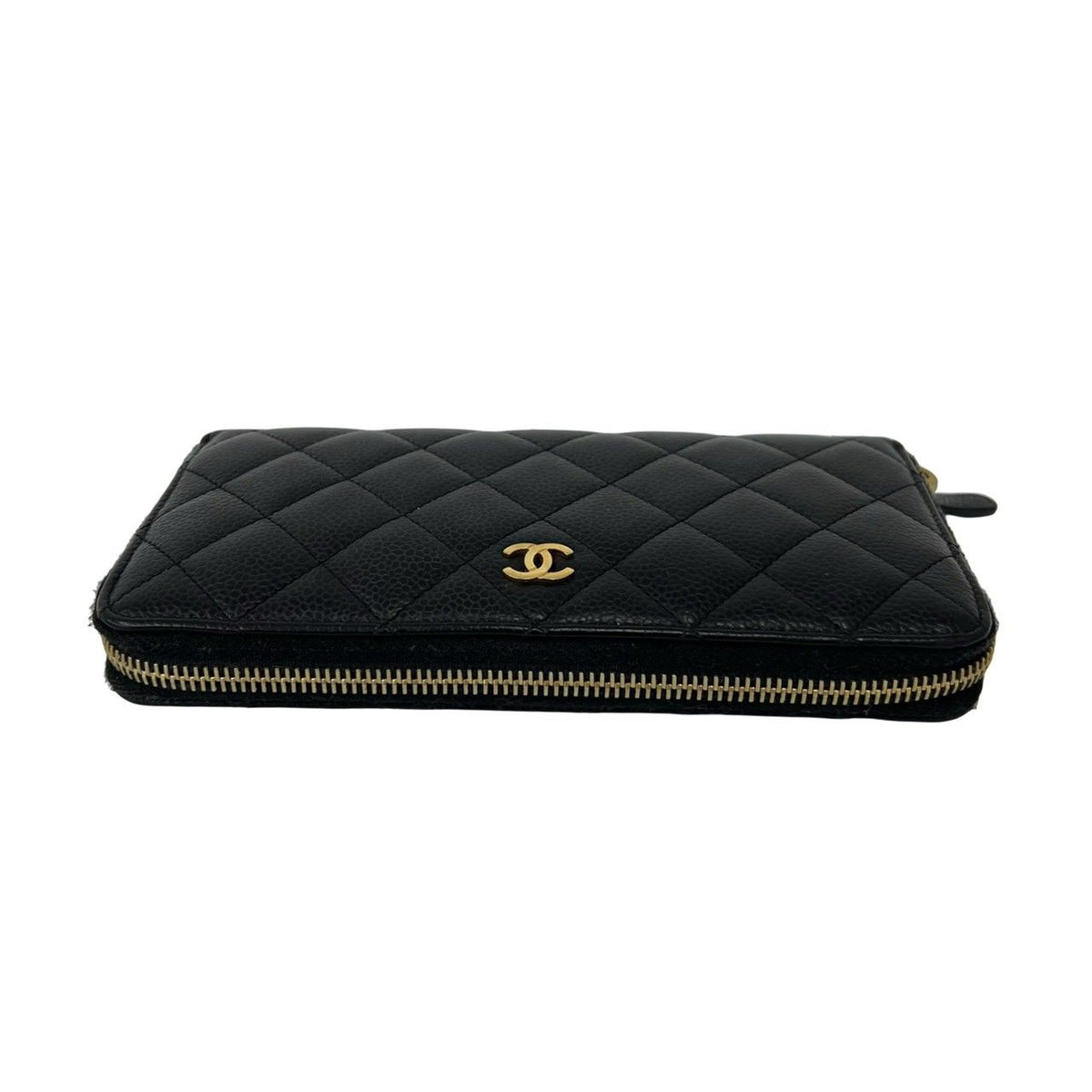 Chanel Matelasse Caviar Leather Long Wallet