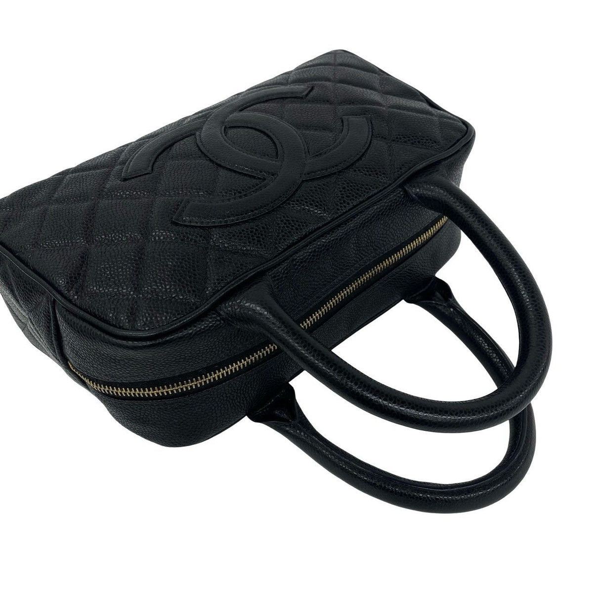 Chanel Caviar Mini Boston Handbag