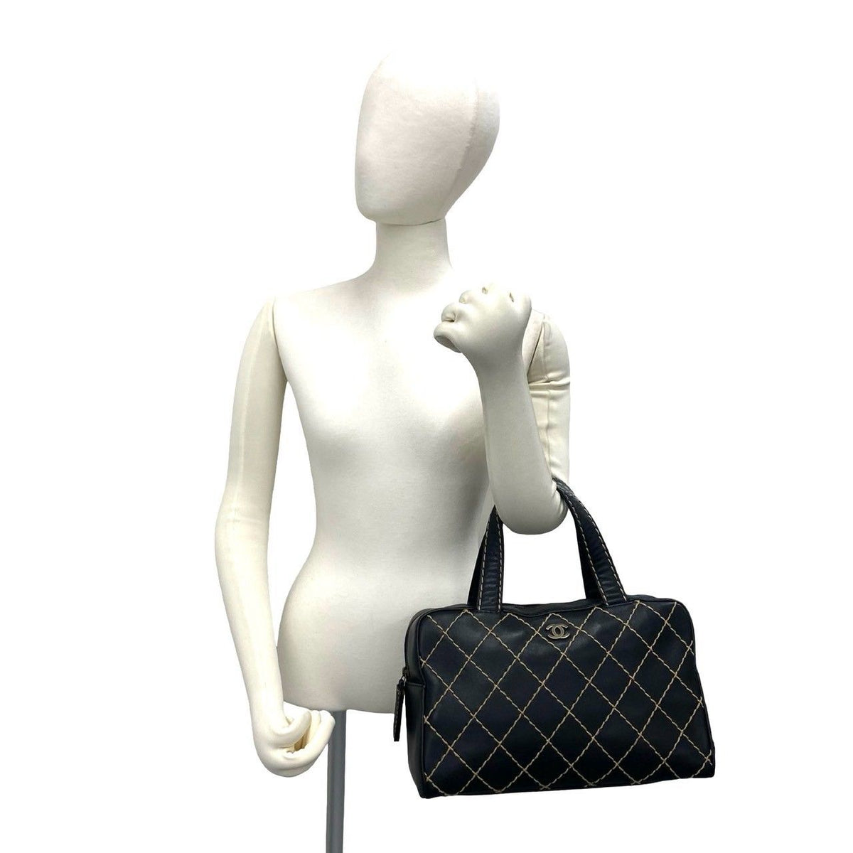 CHANEL Wild Stitch Lambskin Handbag