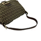 Fendi Zuccchino Canvas Leather Shoulder Bag