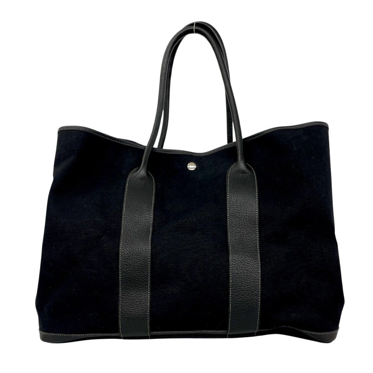 Hermes Garden Party GM Toile Officier Buffleskinn Tote Bag