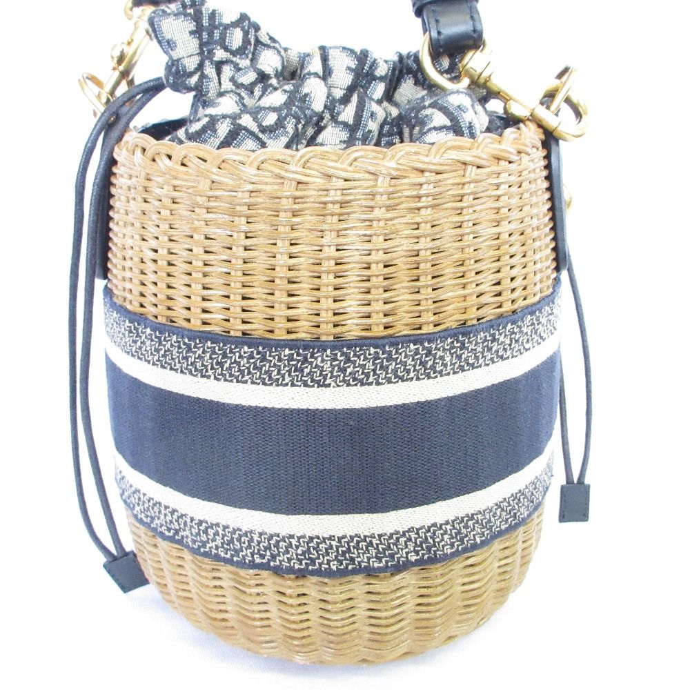 Christian Dior Oblique Wicker Shoulder Bag