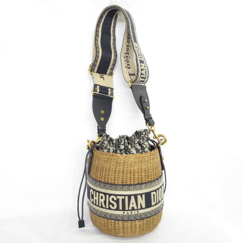 Christian Dior Oblique Wicker Shoulder Bag