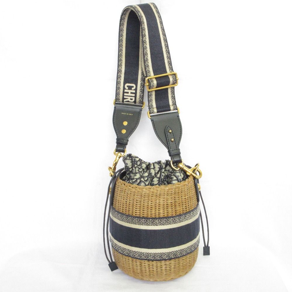 Christian Dior Oblique Wicker Shoulder Bag