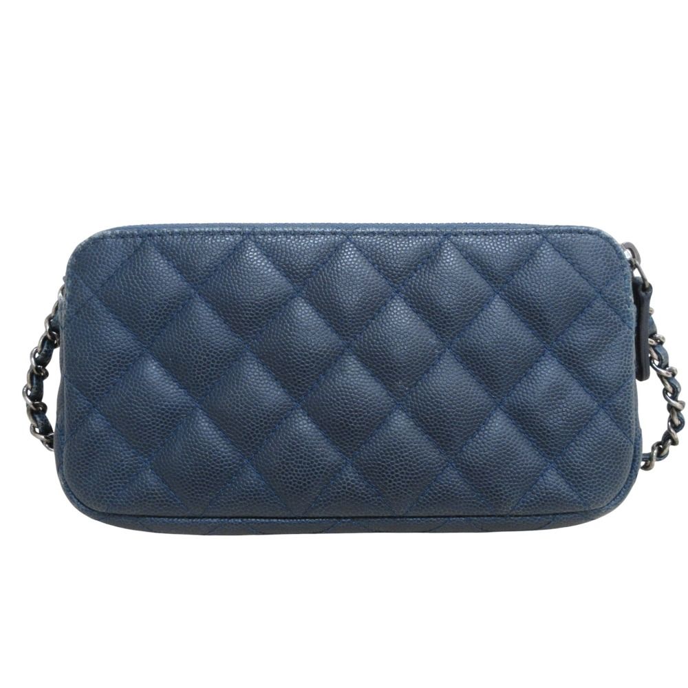 Chanel Matelass  Caviar Skin 2way Chain Wallet