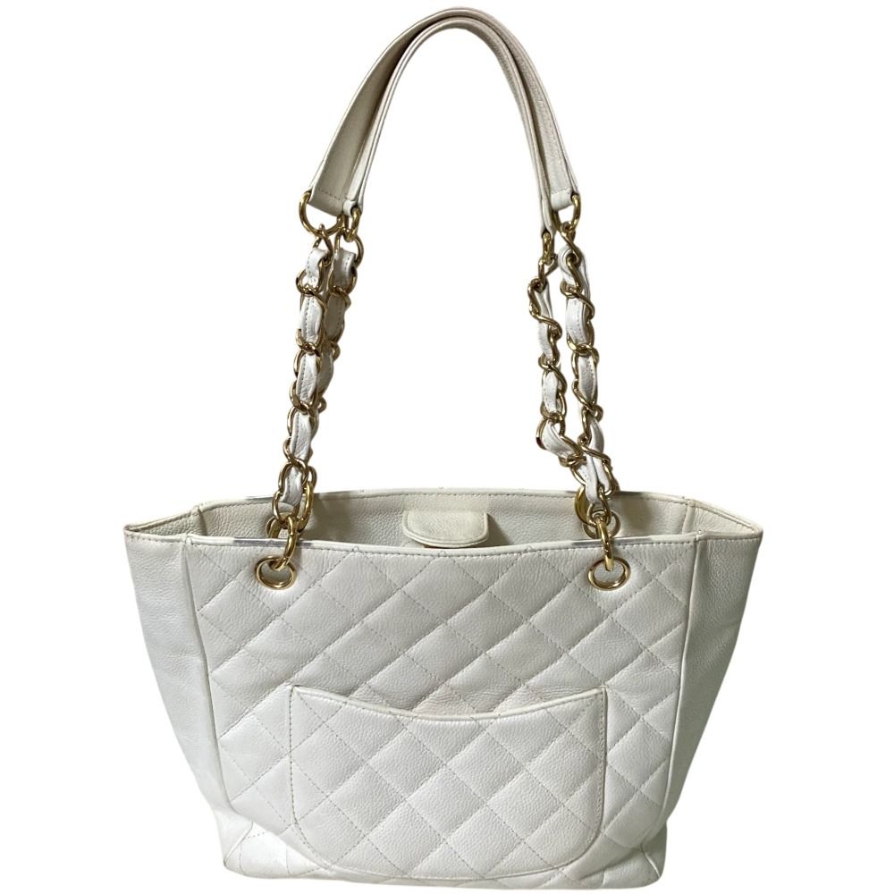 Chanel Coco Mark Matelass  Caviar Skin Chain Shoulder Bag