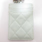Chanel Matelass  Caviar Leather Chain Pass Case