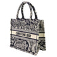 Christian Dior Toile de Jouy Book Tote Canvas Embroidery Tote Bag