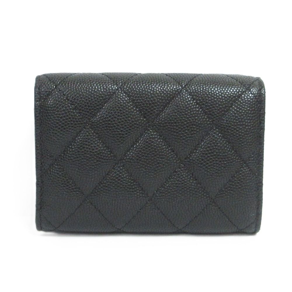 Chanel Caviar Skin Matelasse Classic Small Wallet
