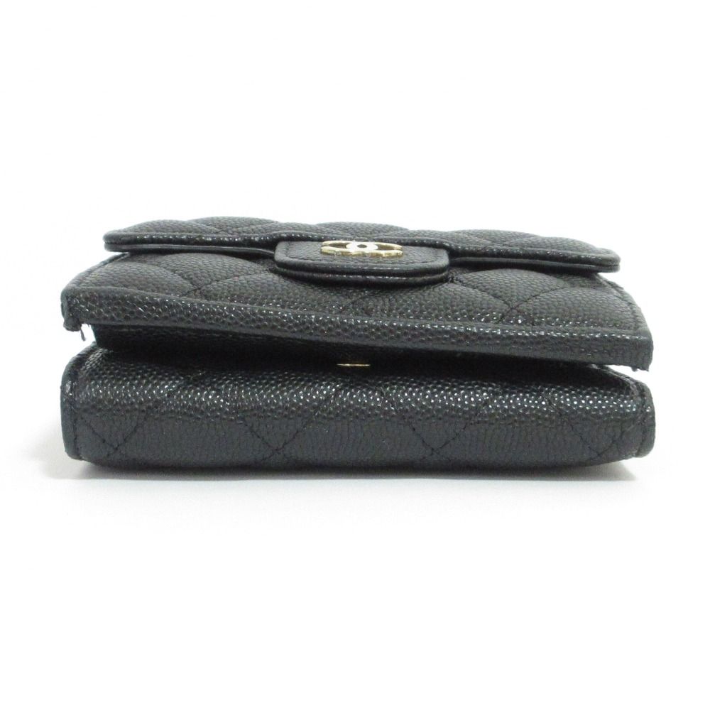 Chanel Caviar Skin Matelasse Classic Small Wallet