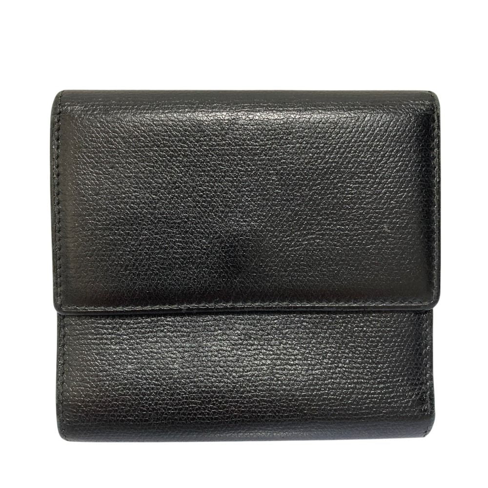 Chanel Coco Mark Leather Trifold Wallet