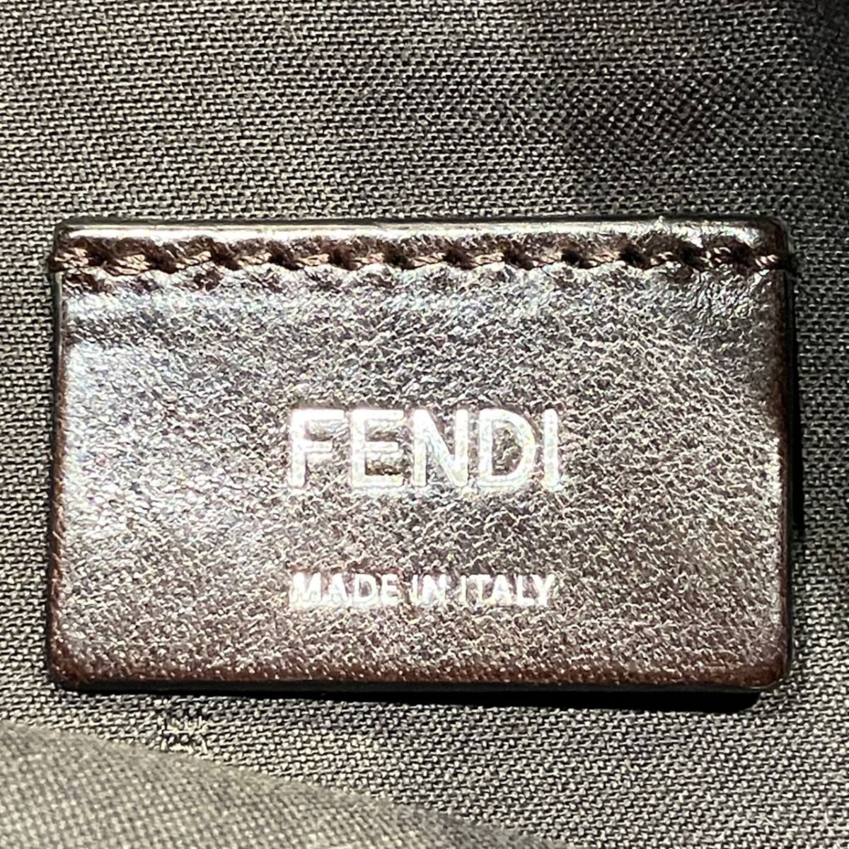 FENDI Leather Suede Tote Bag