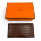 Hermes MC2 Fleming Alligator Mat Wallet