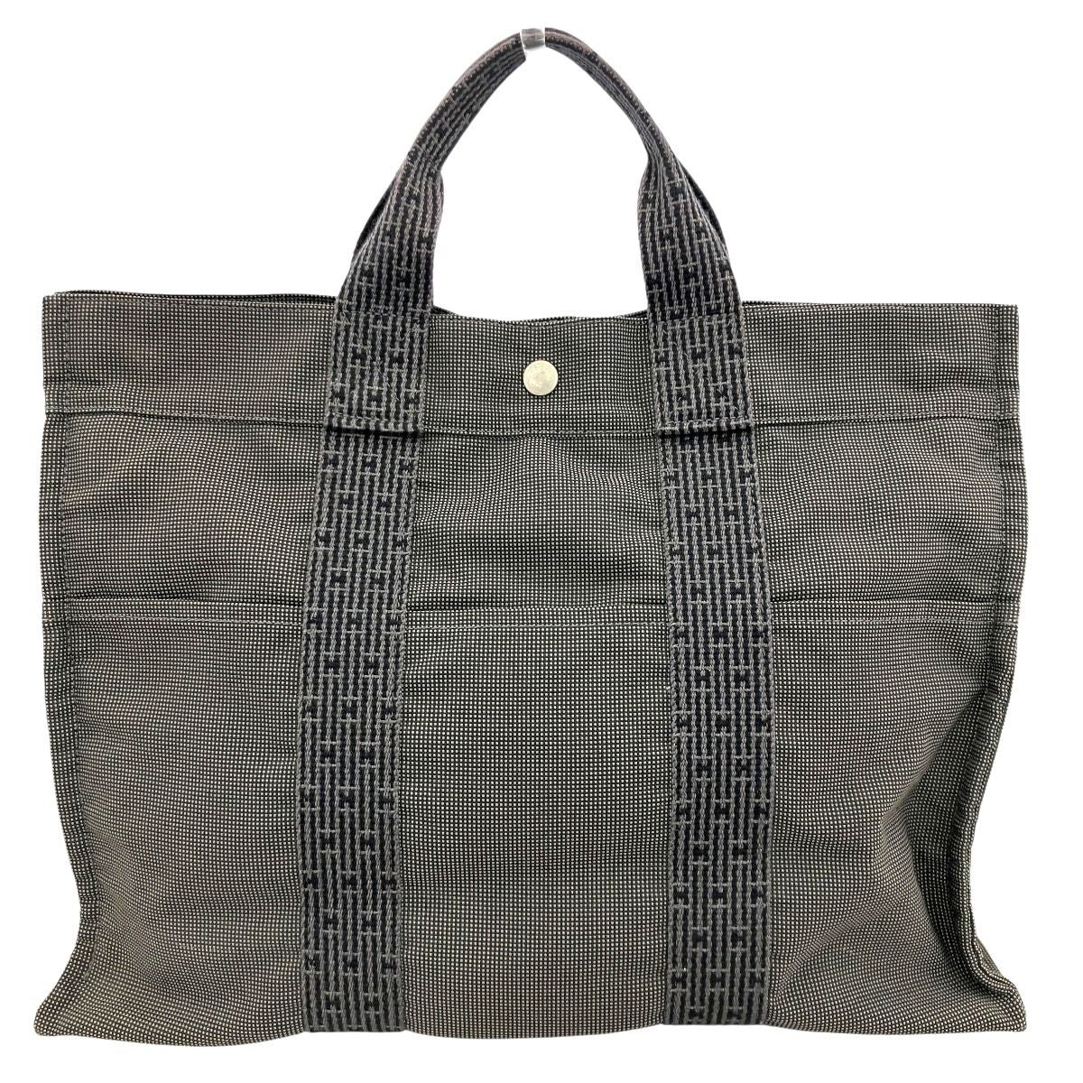 Hermes Herline Canvas Tote Bag