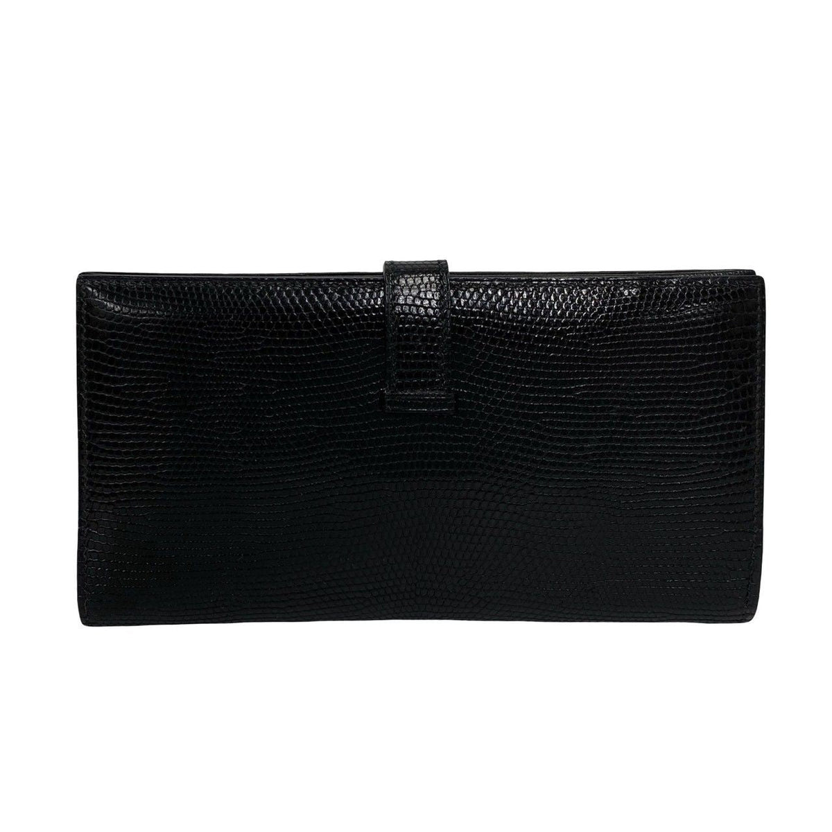 Hermes Bearn Lizard Long Wallet