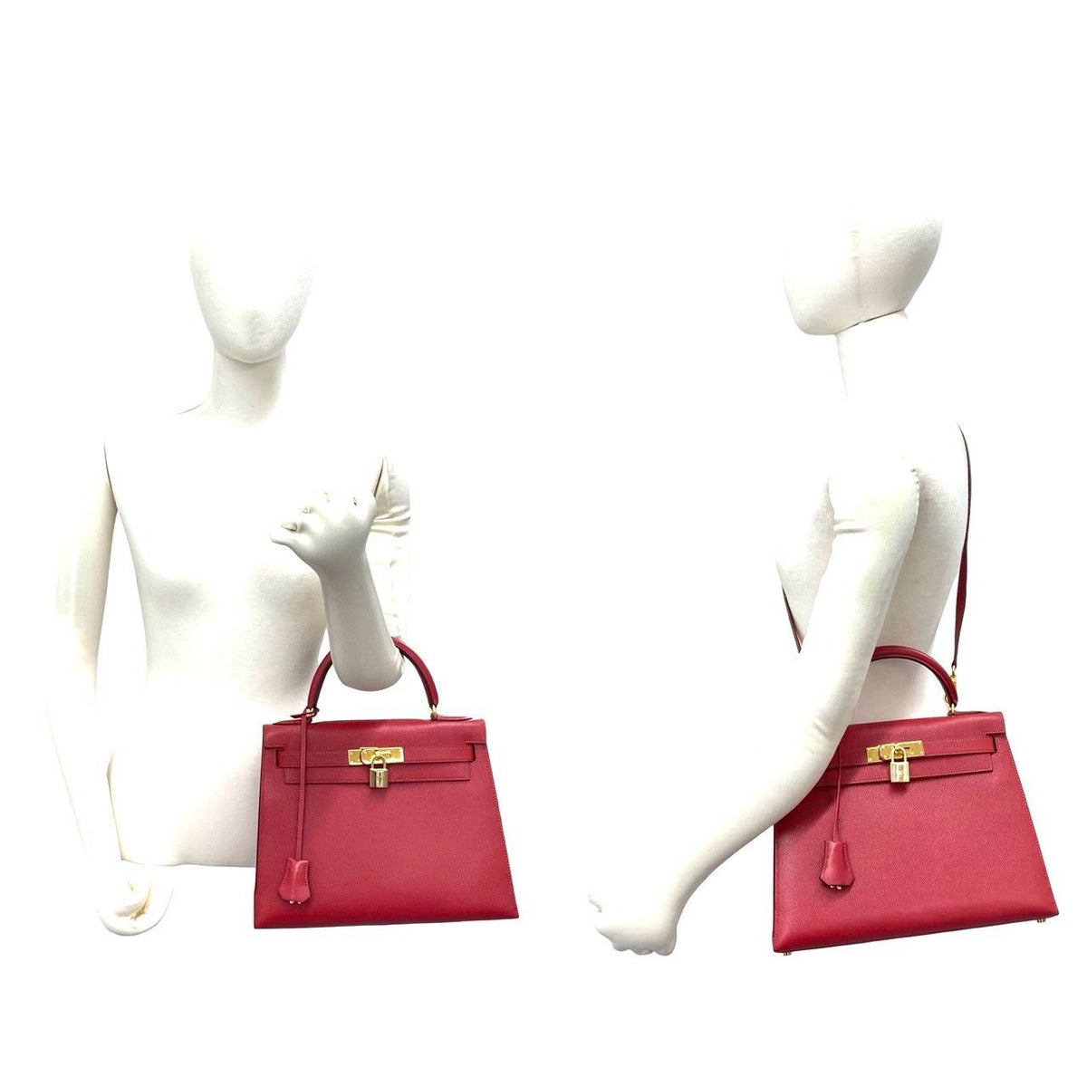Hermes Kelly28 Cuir Chevre de Corne 2way