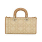 Christian Dior Lady D-Joy Raffia Calfskin Bag