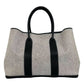Hermes Garden Party GM Toile H Buffal Leather Handbag