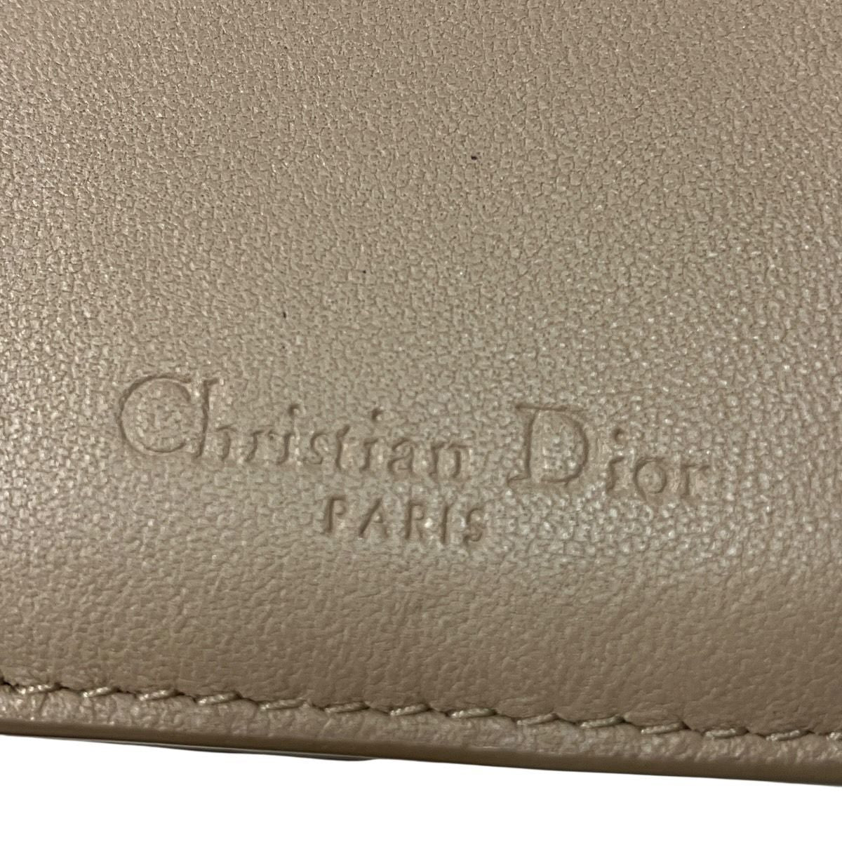 Christian Dior Lady Dior Lambskin Trifold Wallet