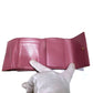 Christian Dior Lotus Wallet Patent Leather Trifold Wallet
