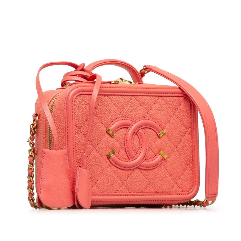 Chanel CC Filigree Matelasse Caviar 2way Bag