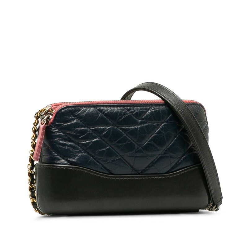 Chanel Gabrielle Quilting Leather Chain Wallet Shoulder Bag