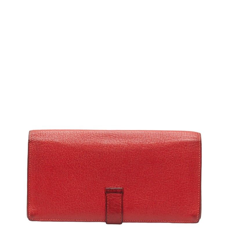 Herm s B arn Soufflet Leather Long Wallet
