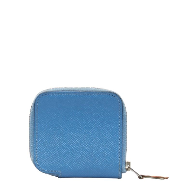 Herm s Silk In Leather Coin Case