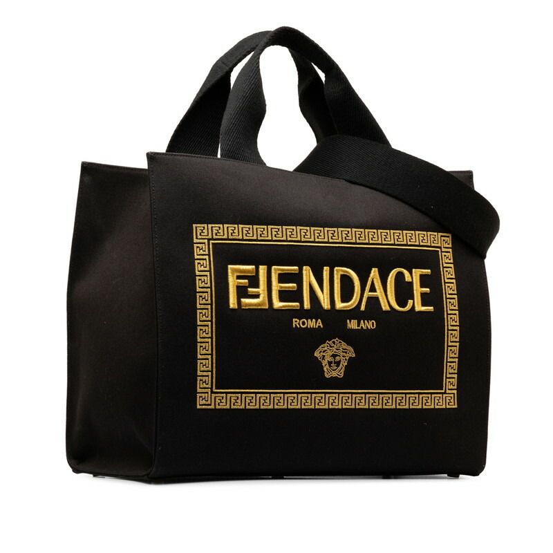 Fendi Fendace La Medusa Canvas 2way Bag