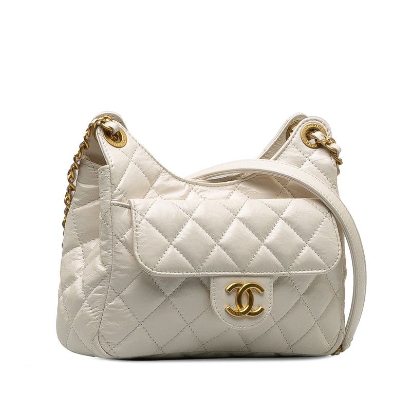 Chanel Matelasse Coco Mark Leather Shoulder Bag