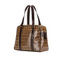 Fendi Zucchino Patent Canvas Handbag