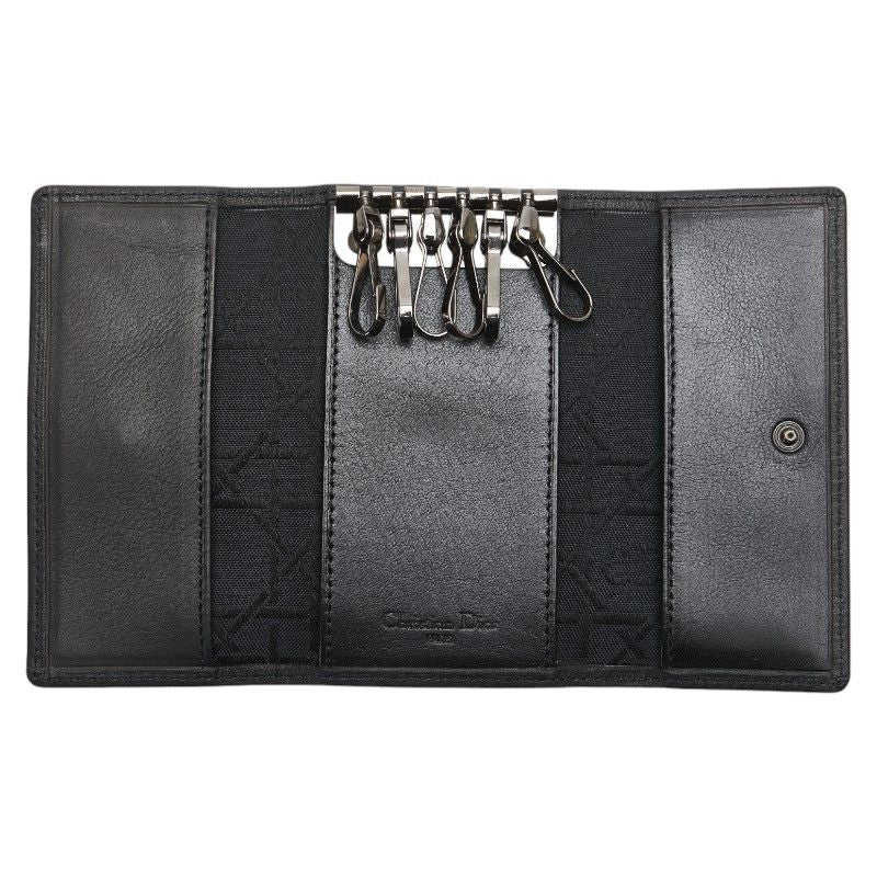 Dior Logo Plate Leather Key Case