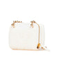Chanel Coco Mark Ribbon Tweed Leather Coin Case