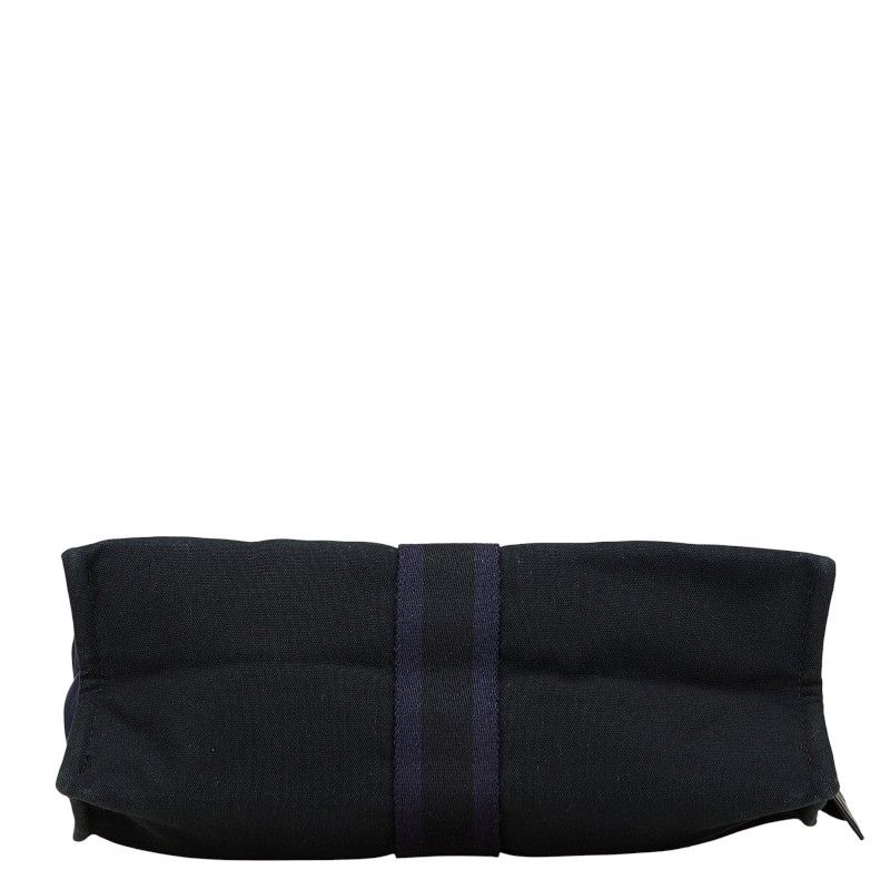 Hermes Herline Canvas Clutch Bag