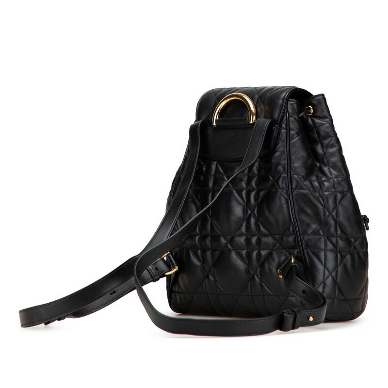 Dior Caro Macro Cannage Leather Backpack