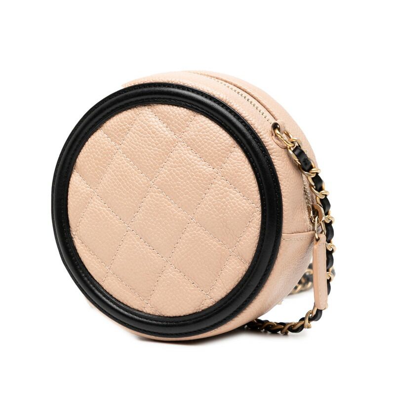 Chanel CC Filigree Caviar Shoulder Bag