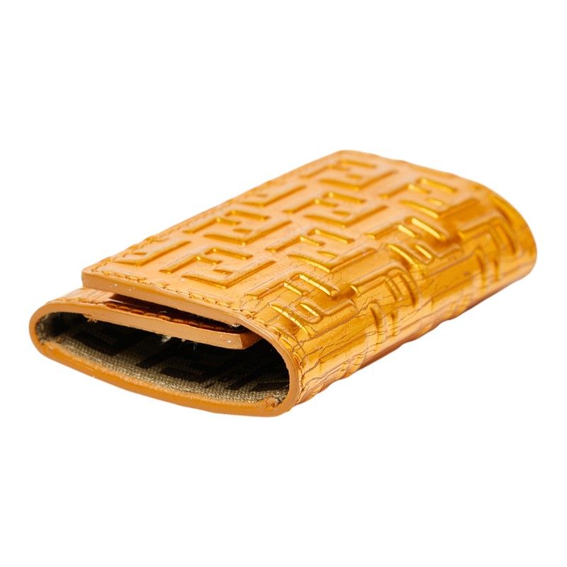 Fendi Zucchino Leather Key Case
