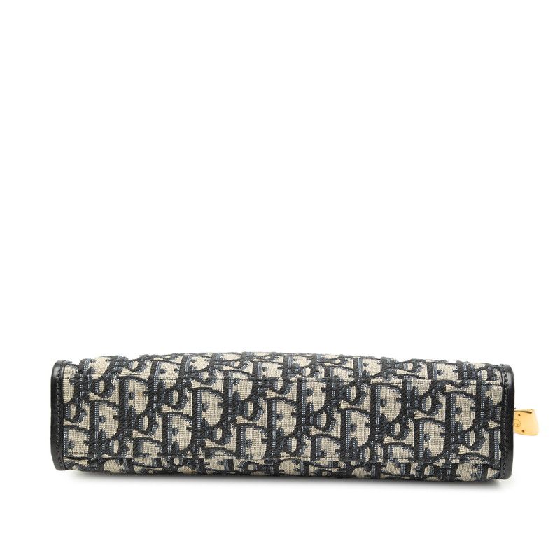 Dior 30 Montaigne Oblique Canvas Leather Clutch Bag