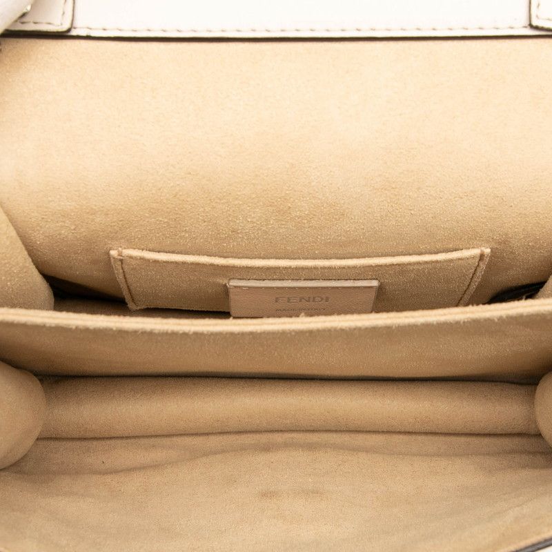 FENDI Kan I Leather Shoulder Bag