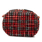 Chanel Coco Mark Tweed Leather Chain Shoulder Bag