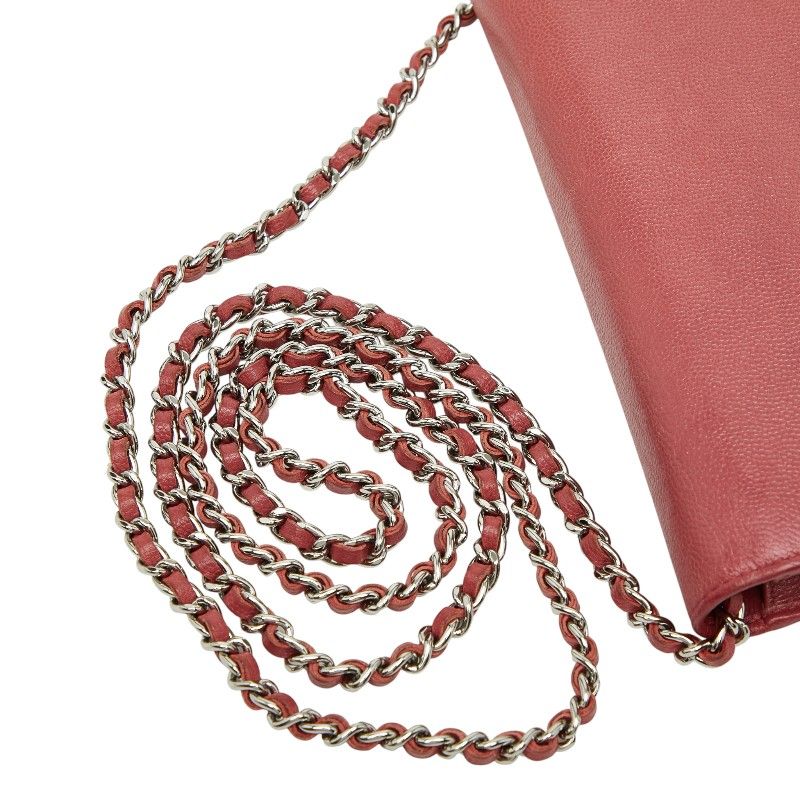 Chanel Coco Mark Caviar Skin Chain Shoulder Bag