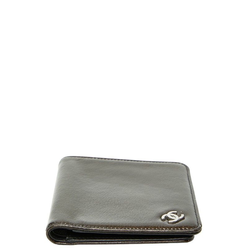 Chanel Coco Mark Patent Leather Bifold Wallet
