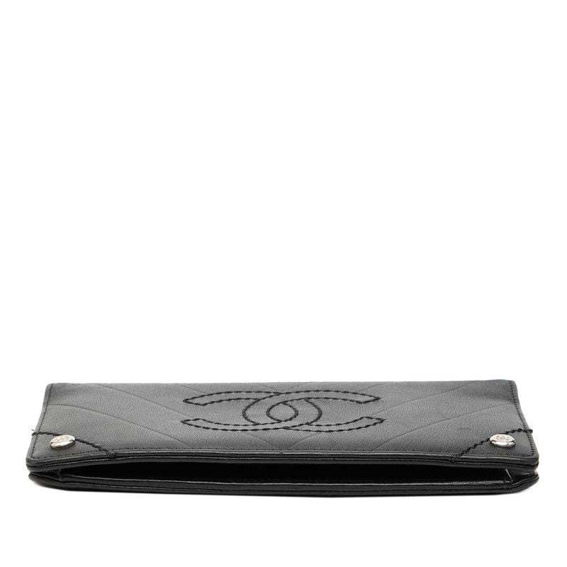 Chanel Coco Mark V Stitch Lambskin Long Wallet