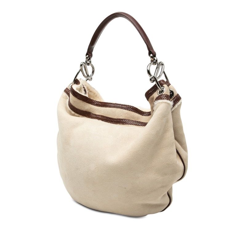 Loewe Shearling Leather Fur Shoulder Bag