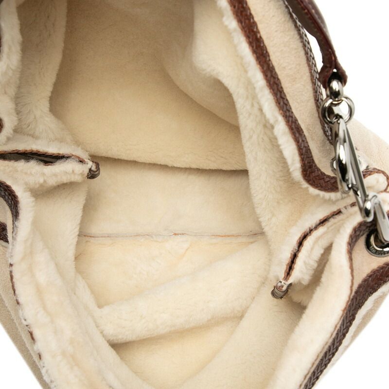 Loewe Shearling Leather Fur Shoulder Bag
