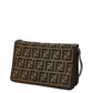 FENDI Zucca Canvas Leather Shoulder Bag