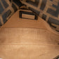 Fendi Selleria Zucca Canvas Leather Shoulder Bag