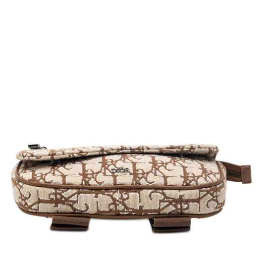 Dior Saddle Canvas Leather Arm Pouch Limited