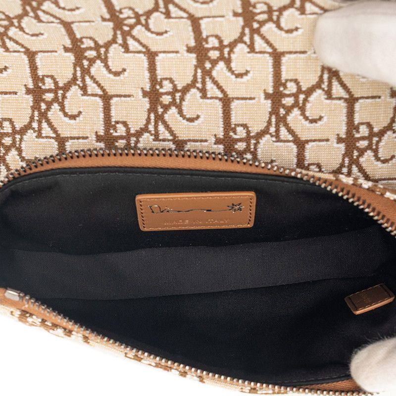 Dior Saddle Canvas Leather Arm Pouch Limited