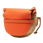 Loewe Anagram Gate raffia leather shoulder bag